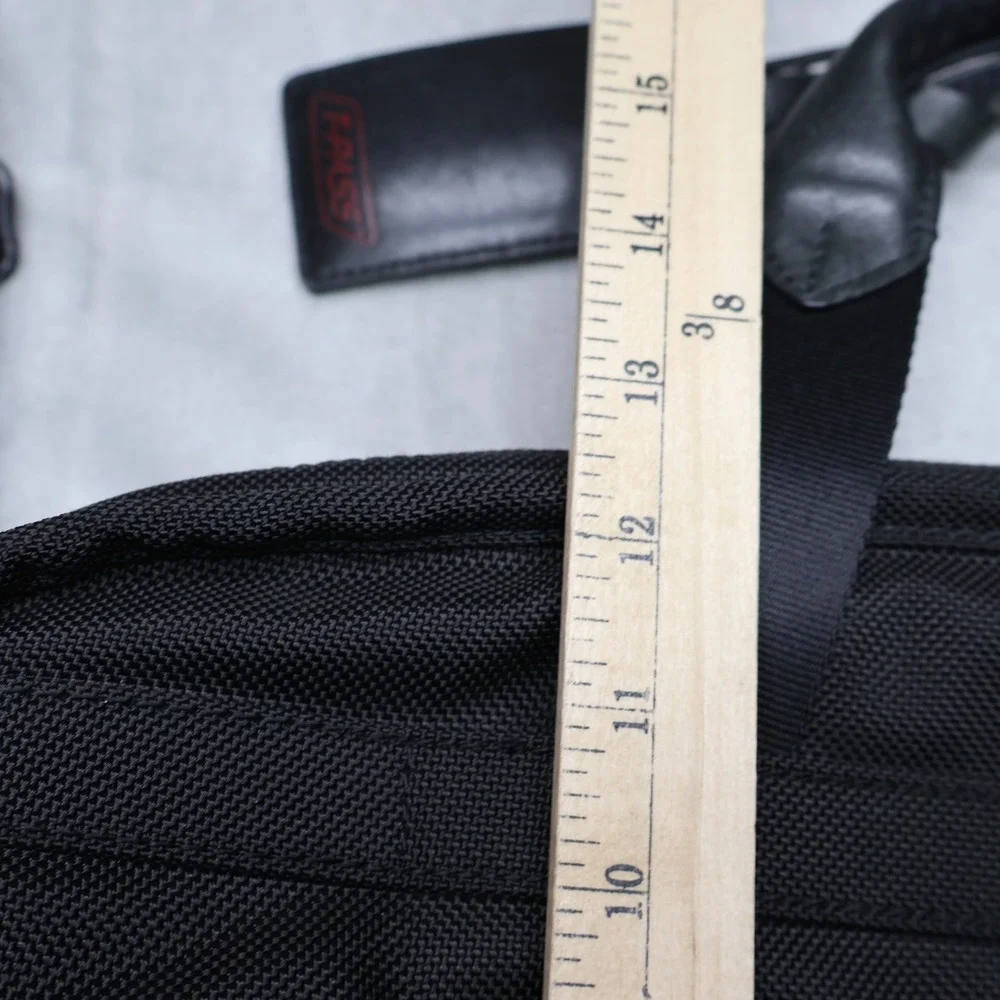Tumi Laptop Bag Unisex One Size Black Alpha Expandable Ballistic Nylon Messenger